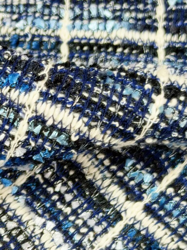 Chanel-Style Jacquard Knit Fabric